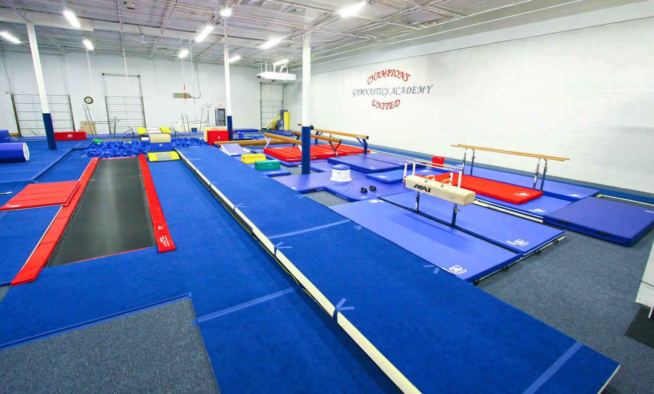 The Champions United gym floor